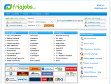 Tablet Screenshot of fripjob.com